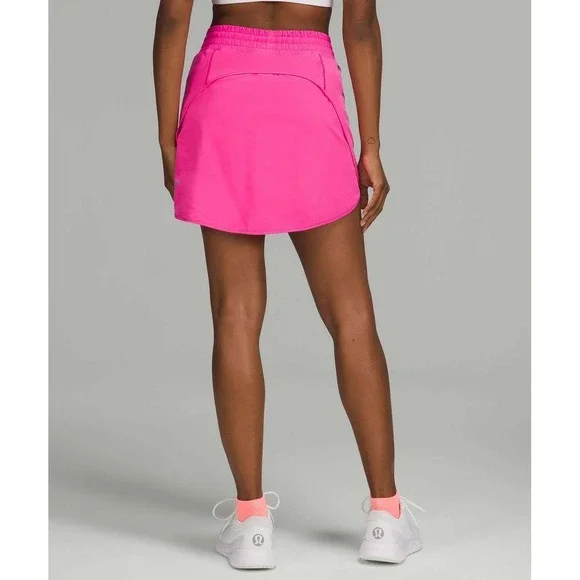 Lululemon Hotty Hot Skirt Size 4 Sonic Pink Running Athletic Tennis Skorts - Picture 3 of 11